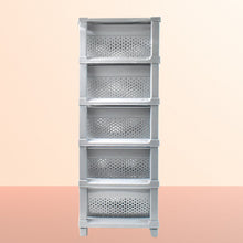 Multi-Purpose Anti-Slip 5 Layer Modular Drawer Storage System (68×33 Cm)