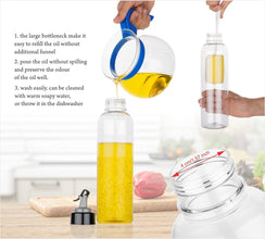 1-liter transparent plastic bottle for oil, easy to use anShopmartBazar.