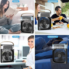 Portable Air Conditioner Fan - Personal Desk Cooling Fan (Battery Not Included)
