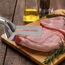 Stainless Steel Slotted Fish Tong – Double-Sided Cooking Spatula (1 Pc / 23 Cm)