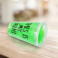 Plastic Drink Cup, Tea Coffee Tumbler with Lid and Straw (1 Pc)