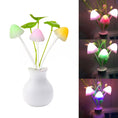 LED mushroom night light with auto sensor.