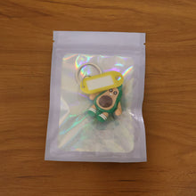 Cute Avocado Cartoon Character Keychain (1 Pc)